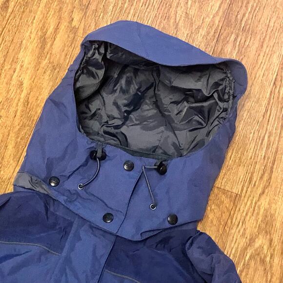 Solstice Microshed Blue Velcro Zippered Ski Snow Jacket Parka Size Large - Picture 4 of 16